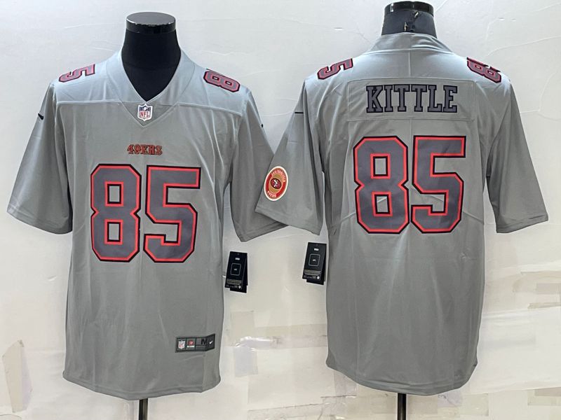 Men San Francisco 49ers #85 Kittle Grey 2022 Nike Limited Vapor Untouchable NFL Jerseys